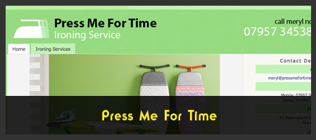 Press Me For Time Ironing Services